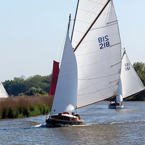 Sailing boat in the east