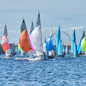a fleet of boats in the north west