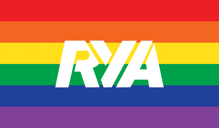 RYA LGBTQIA+ History Month Logo